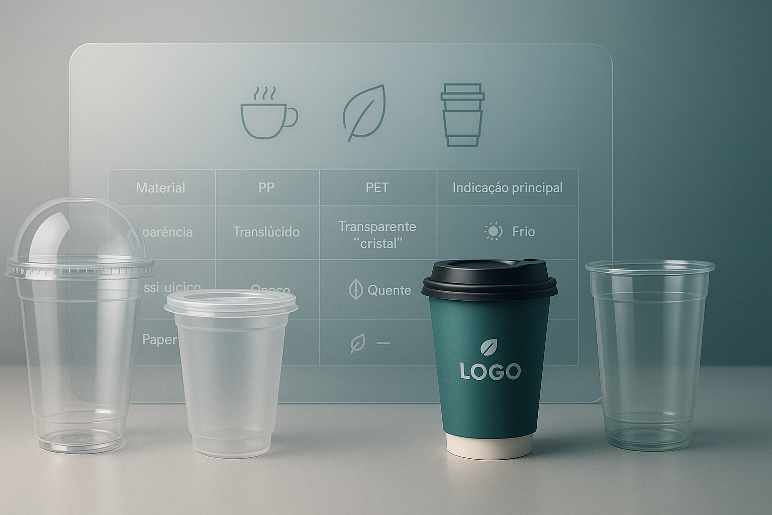 Como escolher copos descartáveis para o seu negócio
