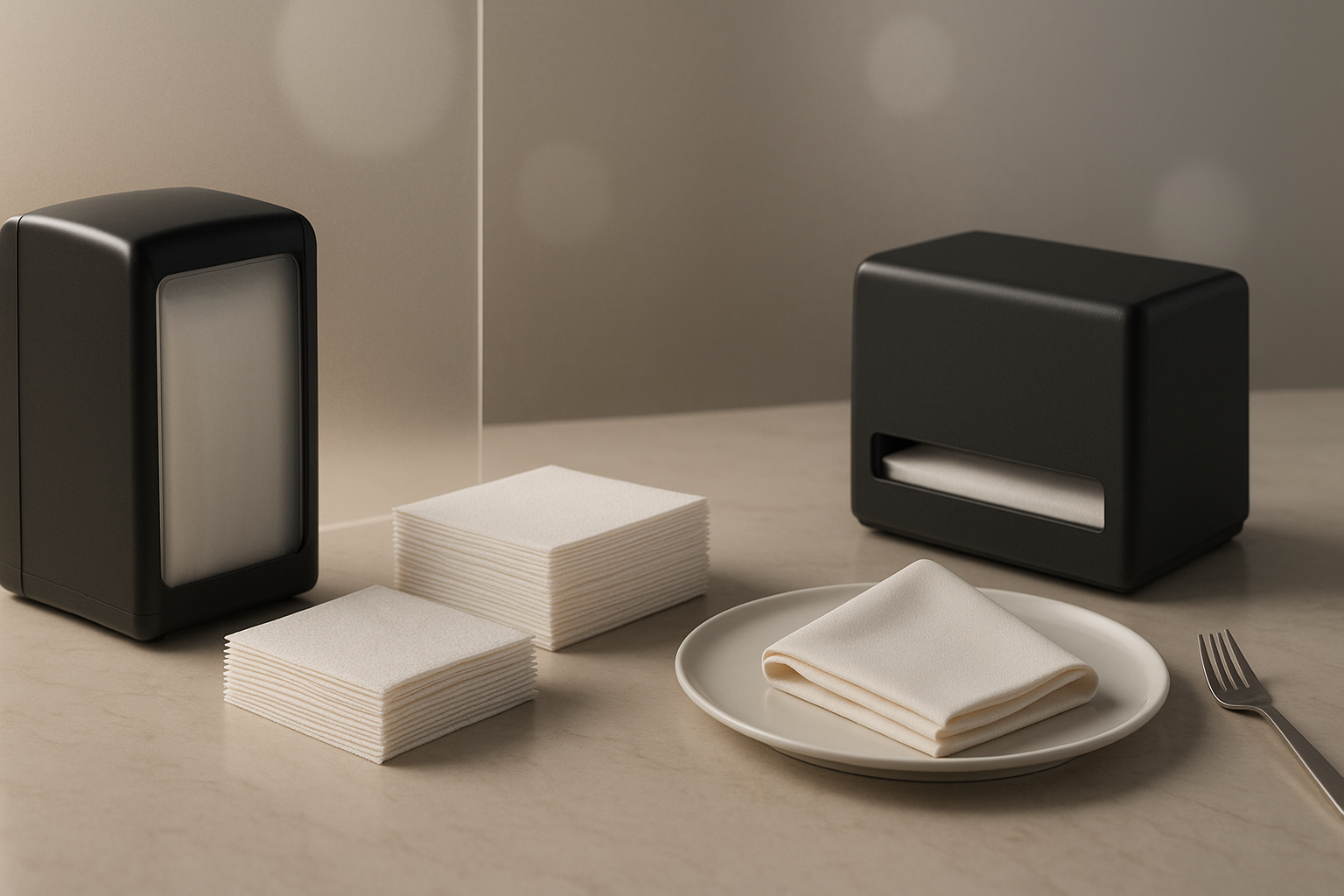 Guardanapos profissionais: como escolher gramatura, dobra e dispenser para o seu negócio