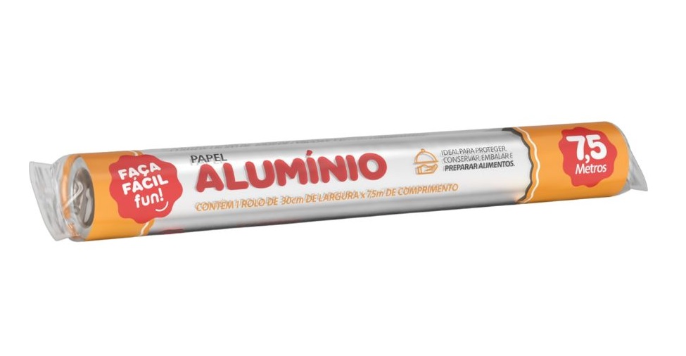 ROLO DE ALUMINIO MAIS ÚTIL 30X7,5 MTS C/25