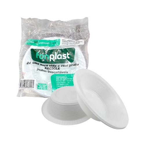 PRATO 15CM BR FUNDO FONPLAST 100X10