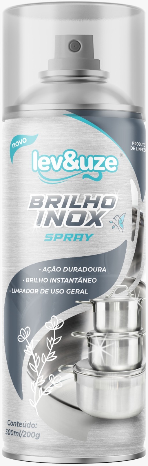 BRILHO INOX LEV E UZE 6X300ML